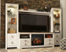 Willowton 4-Piece Entertainment Center with Electric Fireplace - Tony’s Furniture Store & Linen (GA) - Multi Location