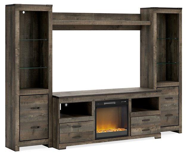 Trinell 4-Piece Entertainment Center with Electric Fireplace - Tony’s Furniture Store & Linen (GA) - Multi Location