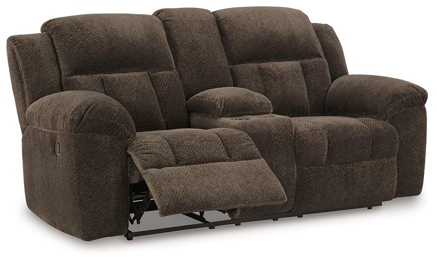 Frohn Reclining Loveseat with Console - Tony’s Furniture Store & Linen (GA) - Multi Location