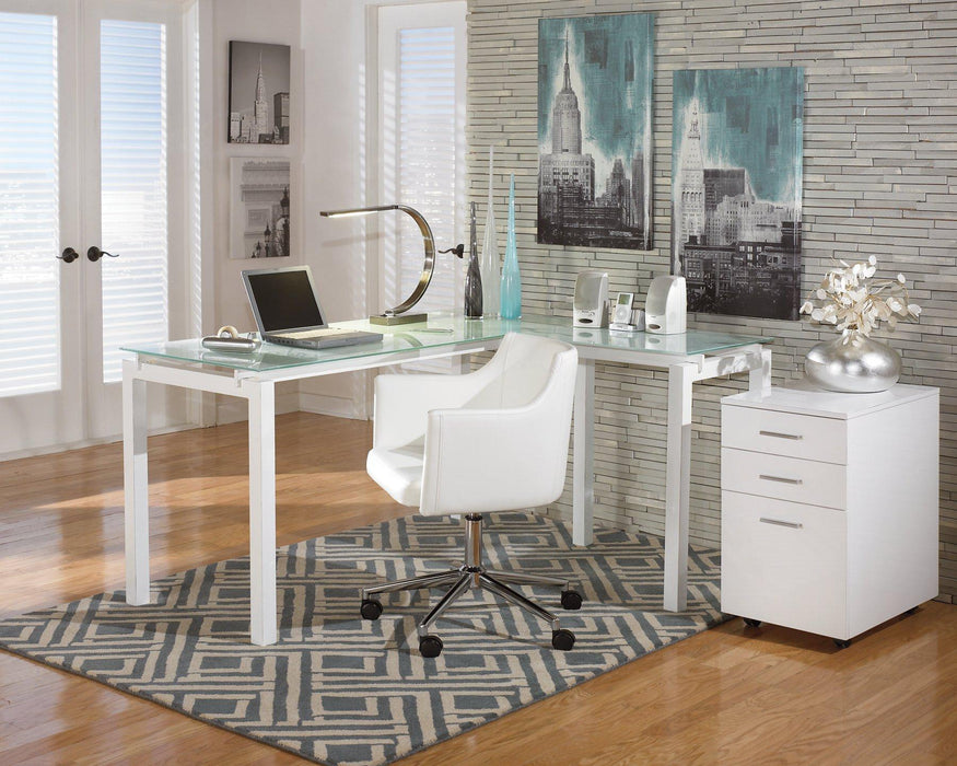 Baraga Home Office L-Desk - Tony’s Furniture Store & Linen (GA) - Multi Location