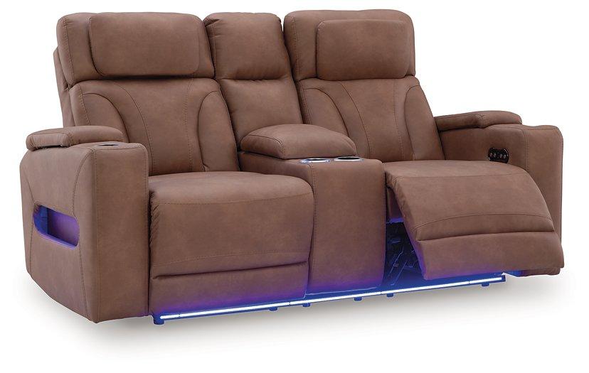 Clean-Slate Power Reclining Loveseat with Console - Tony’s Furniture Store & Linen (GA) - Multi Location