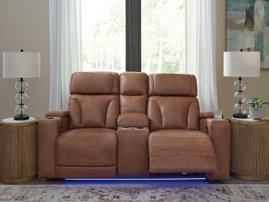 Clean-Slate Power Reclining Loveseat with Console - Tony’s Furniture Store & Linen (GA) - Multi Location