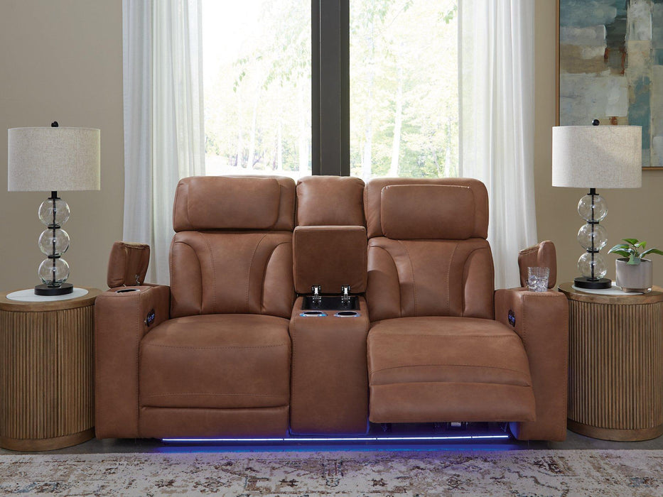 Clean-Slate Power Reclining Loveseat with Console - Tony’s Furniture Store & Linen (GA) - Multi Location