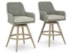 Seton Creek Outdoor Bar Height Barstool with Cushion (Set of 2) - Tony’s Furniture Store & Linen (GA) - Multi Location