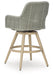 Seton Creek Outdoor Bar Height Barstool with Cushion (Set of 2) - Tony’s Furniture Store & Linen (GA) - Multi Location