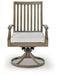 Rainier Ranch Outdoor Swivel Chair with Cushion (Set of 2) - Tony’s Furniture Store & Linen (GA) - Multi Location