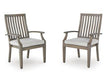 Rainier Ranch Outdoor Arm Chair with Cushion (Set of 2) - Tony’s Furniture Store & Linen (GA) - Multi Location