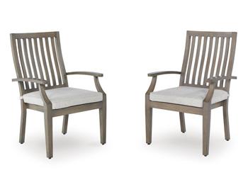 Rainier Ranch Outdoor Arm Chair with Cushion (Set of 2) - Tony’s Furniture Store & Linen (GA) - Multi Location