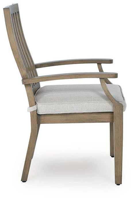 Rainier Ranch Outdoor Arm Chair with Cushion (Set of 2) - Tony’s Furniture Store & Linen (GA) - Multi Location
