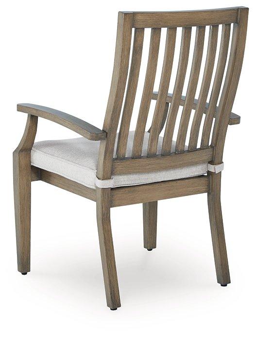 Rainier Ranch Outdoor Arm Chair with Cushion (Set of 2) - Tony’s Furniture Store & Linen (GA) - Multi Location
