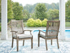 Rainier Ranch Outdoor Arm Chair with Cushion (Set of 2) - Tony’s Furniture Store & Linen (GA) - Multi Location