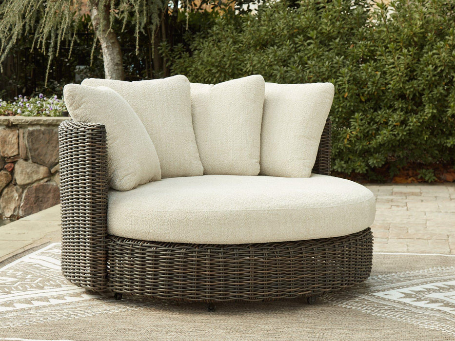 Kimora Outdoor Swivel Lounge Chair with Cushion - Tony’s Furniture Store & Linen (GA) - Multi Location