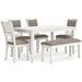 Erinberg Dining Table and 4 Chairs and Bench (Set of 6) - Tony’s Furniture Store & Linen (GA) - Multi Location