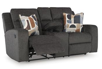 Kanlow Reclining Loveseat with Console - Tony’s Furniture Store & Linen (GA) - Multi Location