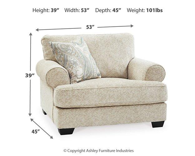 Monaghan Oversized Chair and Ottoman - Tony’s Furniture Store & Linen (GA) - Multi Location