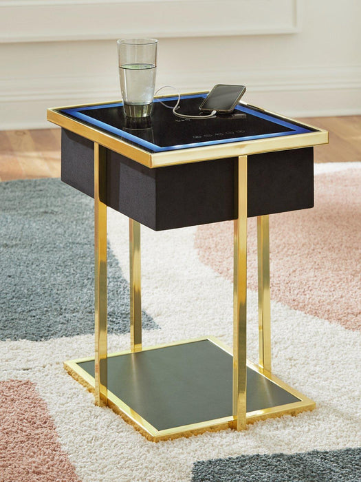 Rexwell Accent Table with Speaker - Tony’s Furniture Store & Linen (GA) - Multi Location