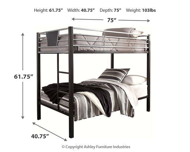 Dinsmore Bunk Bed with Ladder - Tony’s Furniture Store & Linen (GA) - Multi Location
