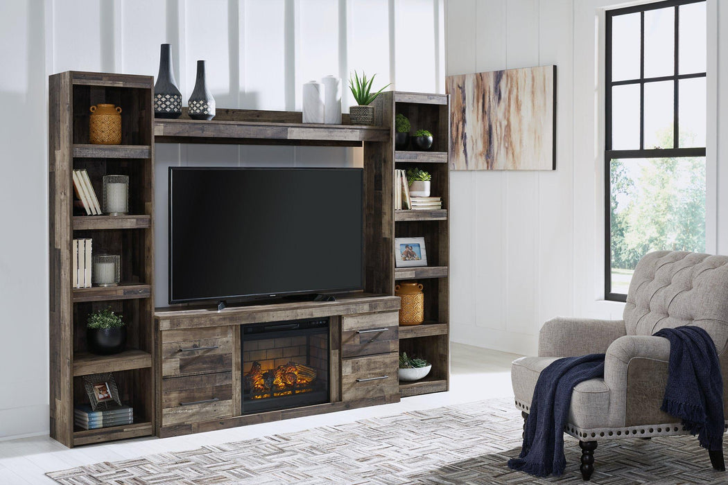 Derekson 4-Piece Entertainment Center with Electric Fireplace - Tony’s Furniture Store & Linen (GA) - Multi Location