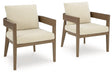 Serene Bay Outdoor Dining Arm Chair with Cushion (Set of 2) - Tony’s Furniture Store & Linen (GA) - Multi Location