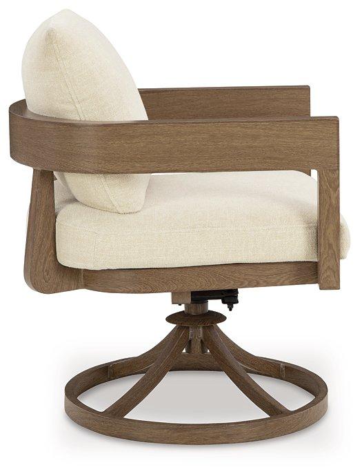 Serene Bay Outdoor Swivel Dining Chair with Cushion (Set of 2) - Tony’s Furniture Store & Linen (GA) - Multi Location