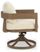 Serene Bay Outdoor Swivel Dining Chair with Cushion (Set of 2) - Tony’s Furniture Store & Linen (GA) - Multi Location