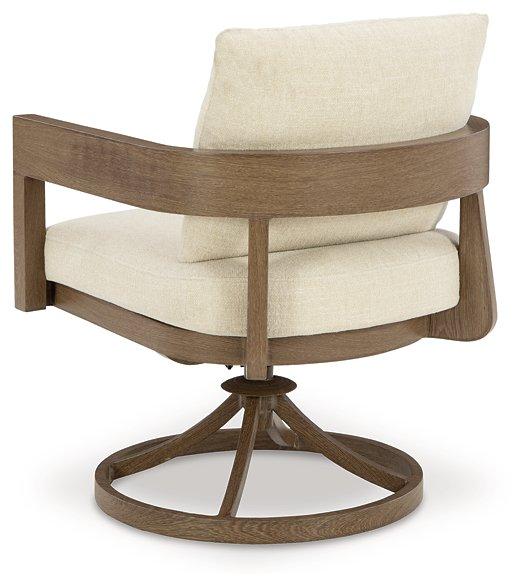 Serene Bay Outdoor Swivel Dining Chair with Cushion (Set of 2) - Tony’s Furniture Store & Linen (GA) - Multi Location