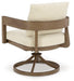 Serene Bay Outdoor Swivel Dining Chair with Cushion (Set of 2) - Tony’s Furniture Store & Linen (GA) - Multi Location