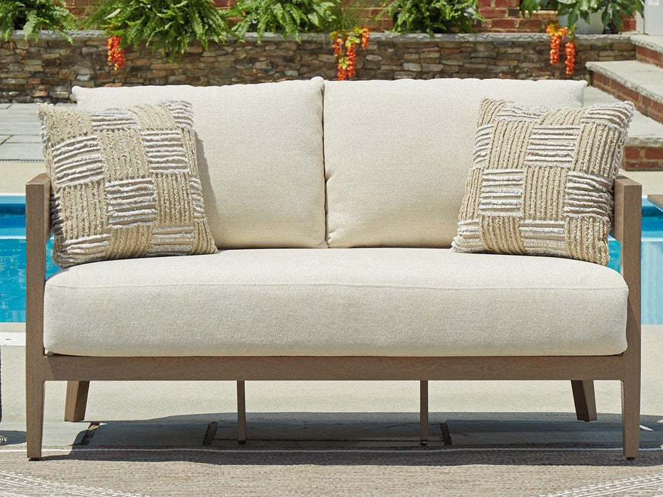 Serene Bay Outdoor Loveseat with Cushion - Tony’s Furniture Store & Linen (GA) - Multi Location