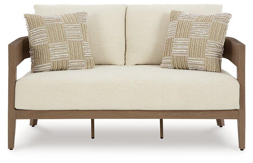 Serene Bay Outdoor Loveseat with Cushion - Tony’s Furniture Store & Linen (GA) - Multi Location