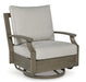 Rainier Ranch Outdoor Swivel Glider Chair with Cushion - Tony’s Furniture Store & Linen (GA) - Multi Location