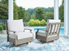 Rainier Ranch Outdoor Swivel Glider Chair with Cushion - Tony’s Furniture Store & Linen (GA) - Multi Location