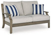 Rainier Ranch Outdoor Loveseat with Cushion - Tony’s Furniture Store & Linen (GA) - Multi Location