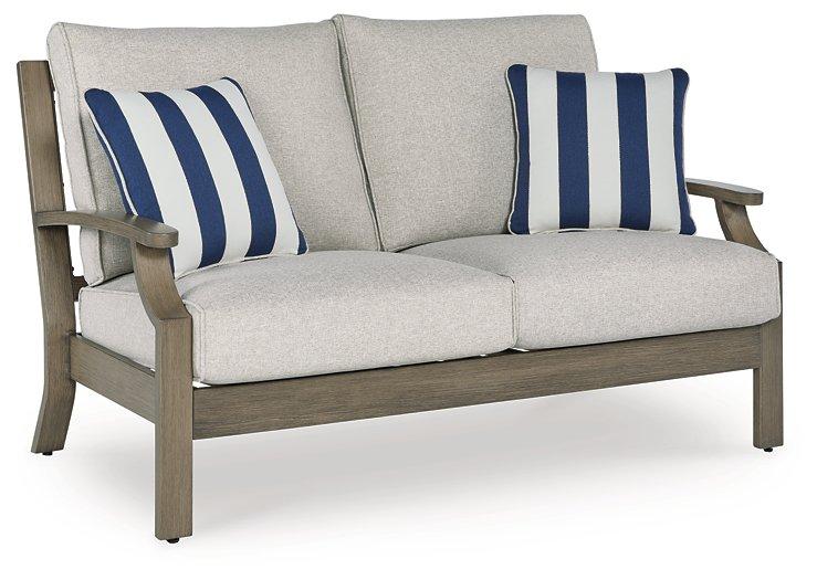 Rainier Ranch Outdoor Loveseat with Cushion - Tony’s Furniture Store & Linen (GA) - Multi Location
