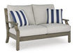 Rainier Ranch Outdoor Loveseat with Cushion - Tony’s Furniture Store & Linen (GA) - Multi Location