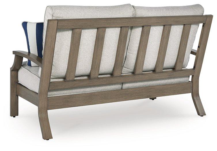 Rainier Ranch Outdoor Loveseat with Cushion - Tony’s Furniture Store & Linen (GA) - Multi Location