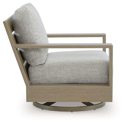Kimpton Isle Outdoor Swivel Lounge Chair with Cushion - Tony’s Furniture Store & Linen (GA) - Multi Location