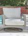 Hurley Park Outdoor Swivel Chair with Cushion - Tony’s Furniture Store & Linen (GA) - Multi Location