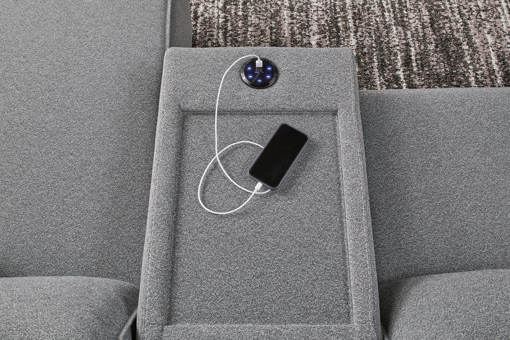 Modmax II Power Reclining Sectional with Audio Consoles - Tony’s Furniture Store & Linen (GA) - Multi Location