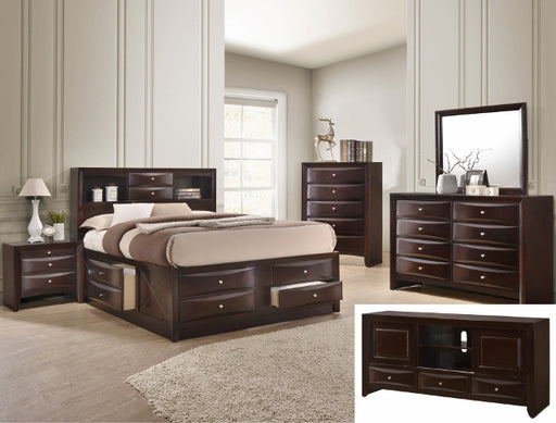 EMILY DRESSER 8 DRAWERS DARK CHERRY - Tony’s Furniture Store & Linen (GA) - Multi Location