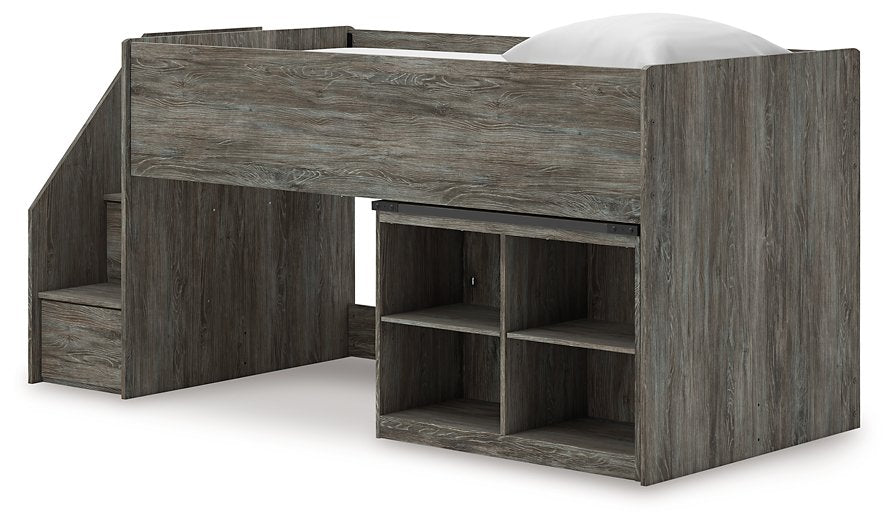 Frandern Loft Bed with Bookcase Storage - Tony’s Furniture Store & Linen (GA) - Multi Location