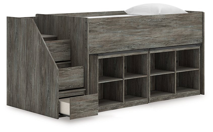 Frandern Loft Bed with Bookcase Storage - Tony’s Furniture Store & Linen (GA) - Multi Location