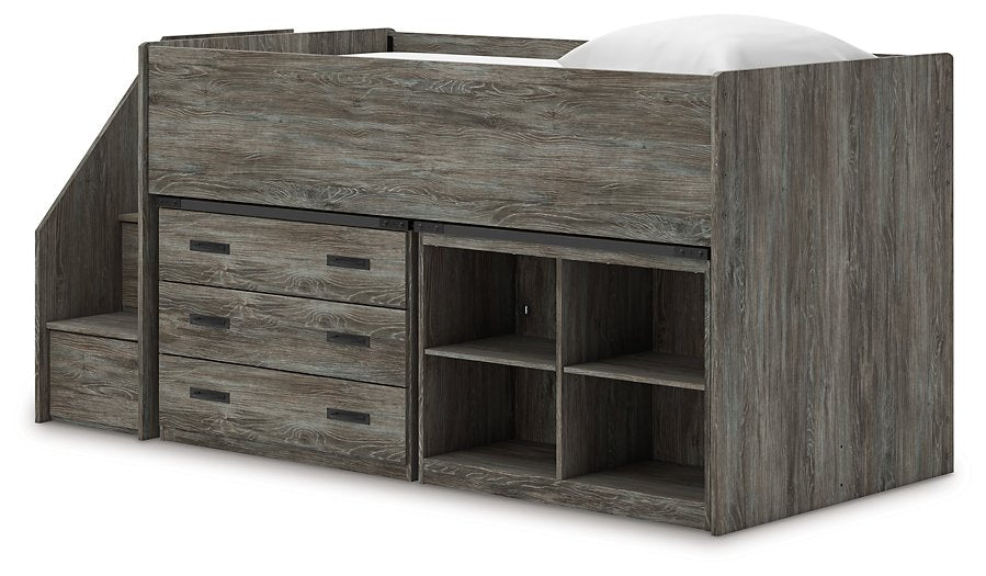 Frandern Loft Bed with Bookcase and Drawer Storage - Tony’s Furniture Store & Linen (GA) - Multi Location