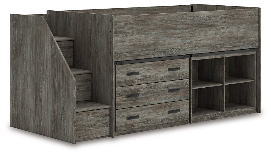 Frandern Loft Bed with Bookcase and Drawer Storage - Tony’s Furniture Store & Linen (GA) - Multi Location