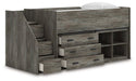 Frandern Loft Bed with Bookcase and Drawer Storage - Tony’s Furniture Store & Linen (GA) - Multi Location