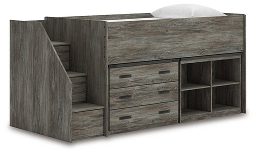Frandern Loft Bed with Bookcase and Drawer Storage - Tony’s Furniture Store & Linen (GA) - Multi Location