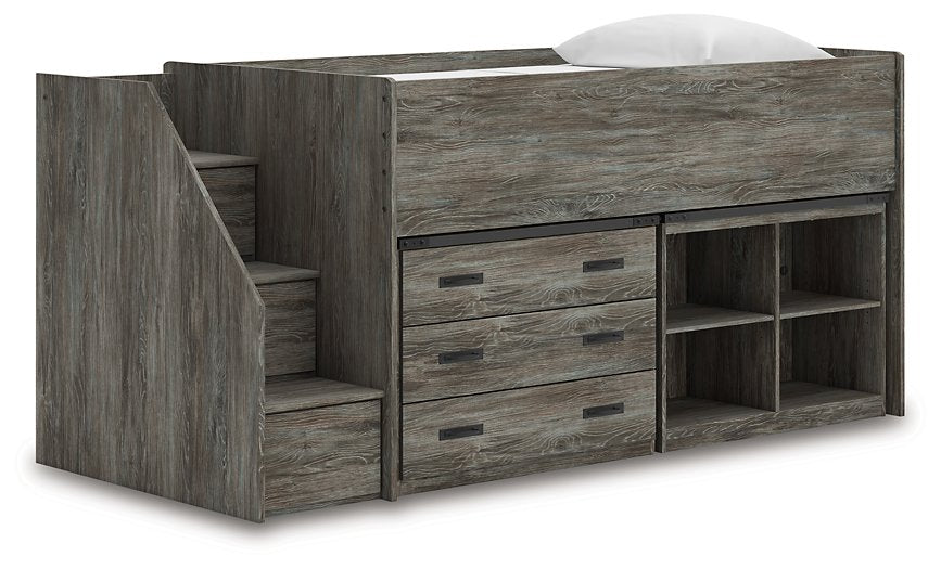 Frandern Loft Bed with Bookcase and Drawer Storage - Tony’s Furniture Store & Linen (GA) - Multi Location