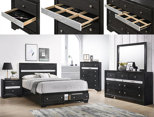 REGATA DRESSER BLACK/SILVER - Tony’s Furniture Store & Linen (GA) - Multi Location
