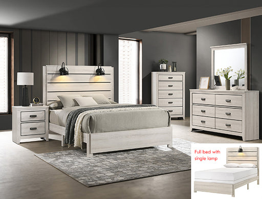 CARTER KG PLATFORM BED 1 BOX WHITE - Tony’s Furniture Store & Linen (GA) - Multi Location