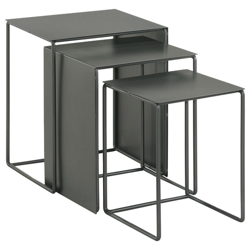 Imez 3-piece Rectangular Metal Nesting Table Grey - Tony’s Furniture Store & Linen (GA) - Multi Location