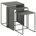 Imez 3-piece Rectangular Metal Nesting Table Grey - Tony’s Furniture Store & Linen (GA) - Multi Location